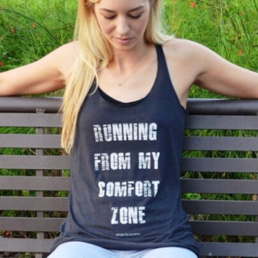 Running From My Comfort Zone Racerback